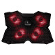 SureFire Bora Gaming podloga za hlađenje prijenosnika do 17", USB, crveni LED