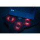 SureFire Bora Gaming podloga za hlađenje prijenosnika do 17", USB, crveni LED