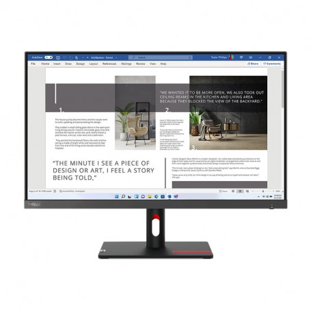 Lenovo 27" ThinkVision S27i-30 FHD (1920x1080) IPS, 100hz, 16:9, 4ms, 300 cd/m2, 1300:1, 2x HDMI, 1x VGA, crni (63DFKAT4