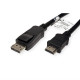 Roline VALUE DisplayPort kabel v1.1, DP - HDMI (HDTV), M/M, 10m, crni