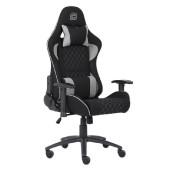 Bit Force KHAN F-2D igraća stolica s potpornim jastučićima, tkanina, 2D naslon za ruke, nosivost 150kg, crno/siva