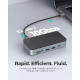 Orico 10-portni Docking station + M.2 kućište, 1x USB-C (100W), 1x USB 3.2, 1x USB-C, 2x USB-A 3.0, 1x HDMI, RJ-45, SD/T