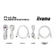 IIYAMA 24" XUB2492HSU-W6 FHD (1920×1080) IPS, 100Hz, 16:9, 0.4ms, 250 cd/m2, 1300:1, 1xHDMI/DP, 4×USB-A, Pivot, zvučnici