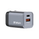 Verbatim GNC-35 GaN zidni punjač 35W, 1×USB-C PD 35W / 1×USB-A QC3.0 
