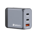 Verbatim GNC-65 GaN zidni punjač 65W, 2×USB-C PD 65W / 1×USB-A QC3.0