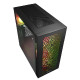 Sharkoon ELITE SHARK CA300H Tower E-ATX kućište bez napajanja, prozirne bočne stranice, prednji/stražnji RGB ventilatori