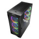 Sharkoon REV300 Midi Tower E-ATX kućište bez napajanja, prozirna bočna stranica, RGB ventilatori prednji 3×140/stražnji 