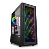 Sharkoon RGB WAVE Midi Tower ATX kućište bez napajanja, prednji/stražnji RGB ventilatori 4×120mm,Type-C (USB 3.2 Gen 2)x