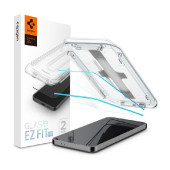 Spigen Glass tR EZ Fit HD Transparency 2 Pack, zaštitno staklo za ekran telefona 2 kom - Samsung Galaxy S25+/S24+ (AGL07