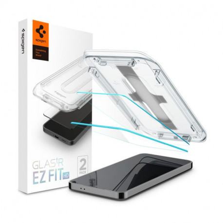 Spigen Glass tR EZ Fit HD Transparency 2 Pack, zaštitno staklo za ekran telefona 2 kom - Samsung Galaxy S25+/S24+ (AGL07