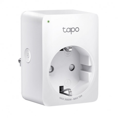 TP-Link Tapo Smart WiFi Plug Matter Standard, 2.4GHz, 802.11b/g/n, BT4.2, Tapo app, kontrola potrošnje energije, Timer/S