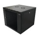 Canovate 12U 600x560x631 SINGLE zidni ormar s bočnim stranama koje se mogu otvoriti izvana, crni (WS3O-9-1265F)