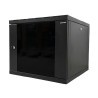 Canovate 12U 600x600x631 SINGLE zidni ormar s bočnim stranama koje se mogu otvoriti izvana, crni (WS3O-9-1266F)