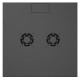 Canovate 21U 600x600x1022 SINGLE zidni ormar s bočnim stranama koje se mogu otvoriti izvana, crni (WS3O-9-2166F)