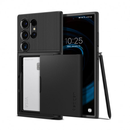 Spigen Slim Armor CS, black zaštitna maska za telefon - Samsung Galaxy S24 Ultra (ACS07306)