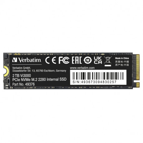 Verbatim Vi3000 2TB SSD M.2 NVMe PCIe Gen3x4
