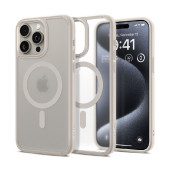 Spigen Ultra Hybrid MagSafe, frost natural titanium - iPhone 15 Pro