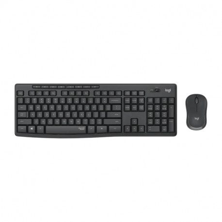 Logitech MK295 Silent bežična tipkovnica+miš, USB, tamnosiva (920-009809)