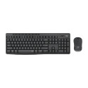 Logitech MK295 Silent bežična tipkovnica+miš, USB, tamnosiva (920-009809)