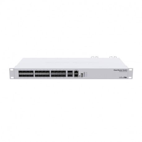 Mikrotik Cloud Router Switch CRS326-24S+2Q+RM, 2x40G QSFP+, 24×10G SFP+, 1xLAN, RouterOS L5 or SwitchOS (dual boot), 1U 