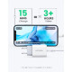 UGREEN zidni punjač 20W, USB-C, PD3.0/QC4.0, bijeli + USB-C/Lightning kabel 1.0m