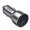 UGREEN auto punjač 52.5W, USB-C+USB-A, PD3.0/QC3.0, sivi