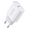 UGREEN zidni punjač 20W, USB-C, PD3.0/QC4.0+, bijeli