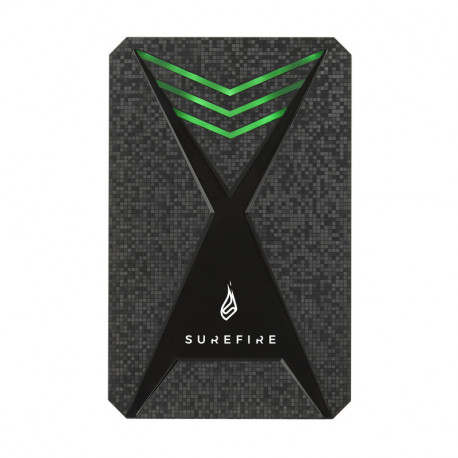 SureFire 2.5" Gaming Bunker 2TB vanjski HDD, USB 3.2 Gen 1, crni