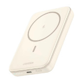 UGREEN prijenosni punjač 10000 mAh, bežično punjenje do 15W, USB-C, Power Delivery do 20W, bijeli