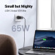 UGREEN GaN II Tech zidni punjač 65W, 1×USB-A/2×USB-C, PD3.0/QC4.0+, crni