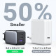 UGREEN GaN II Tech zidni punjač 65W, 1×USB-A/2×USB-C, PD3.0/QC4.0+, crni