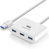 UGREEN 4-portni USB-A HUB 4xUSB-A 3.0, 1m, bijeli