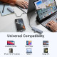 UGREEN 4-portni USB-C HUB 4xUSB-A 3.0 + USB-C power port, sivi