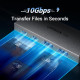 UGREEN 4-portni USB-C HUB 2xUSB-A, 2xUSB-C, 10Gbps, sivi
