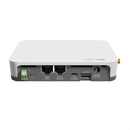 Mikrotik KNOT LR8 kit - IoT Gateway, 650MHz CPU, 64MB RAM, 2×10/100Mbps (PoE-in/PoE-out) 2.4Ghz 802.11b/g/n Dual Chain, 