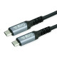 Roline VALUE Cable USB4 Gen3x2, with Emark, C–C, M/M, 240W, crni, 1.0 m