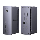 UGREEN Revodok Max 13u1, DisplayPort, Thunderbolt 4, USB-C, RJ45, čitač kartica TF/SD, 3.5mm