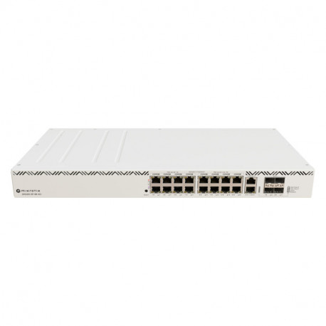 Mikrotik CRS320-8P-8B-4S+RM, ARM 32bit Dual-Core 800 MHz CPU, 256MB RAM, 32MB, 1-8 PoE+(802.3af/at), 9-16 PoE++(802.3af/