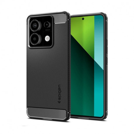 Spigen Rugged Armor, matte black - Xiaomi Redmi Note 13 Pro 5G / POCO X6 5G