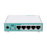 Mikrotik hEX refresh, 950 MHz CPU, 512MB RAM, 5×LAN, USB-A, POE support, RouterOSv7, metalno kućište, PSU