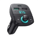 UGREEN FM transmiter za auto LED zaslon, Bluetooth, TF kartica 128 GB, USB-C, 2x USB, Quick charge 3.0, crni