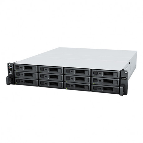 Synology RS2423RP+ RackStation 12-bay NAS server, AMD Ryzen V1780B, 8GB DDR4, Hot-Swap HDD, 2×1GbE/1×10GbE, Link Aggrega
