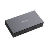 Verbatim CDS-17 portni USB-C Pro Docking Station HDMI do 8K | 2 x HDMI do 4K | 2 x DP | RJ45 | USB-A 3.2 | 2 x USB-A 3.0