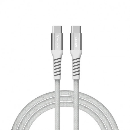 Verbatim Sync & Charge Magnetic kabel USB-C na USB-C 100W 120 cm - sivi