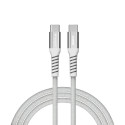 Verbatim Sync & Charge Magnetic kabel USB-C na USB-C 100W 120 cm - sivi