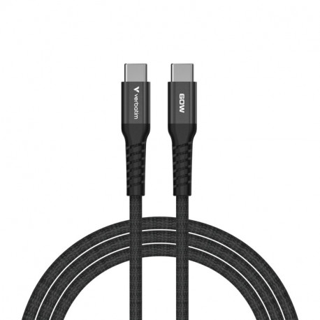 Verbatim Sync & Charge Magnetic kabel USB-C na USB-C 60W 120 cm - crni
