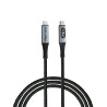 Verbatim Sync & Charge kabel USB-C na USB-C, USB4, 240W 40 Gbps zaslon 120 cm