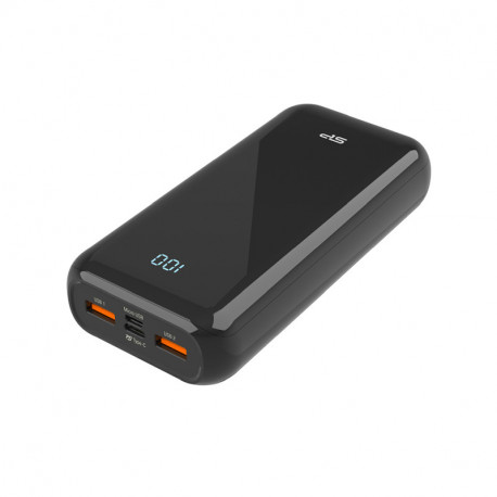 Silicon Power punjač Powerbank QS28, 20000mAh, 18W, 2×USB-A (QC3.0)/1×USB-C (PD)/Micro USB, crni