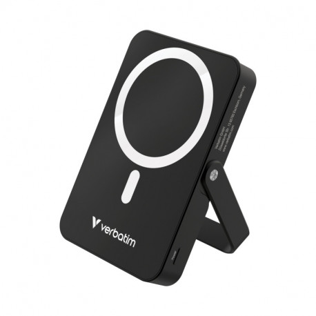 Verbatim Charge ‘n’ Go 10000mAh Powerbank with Stand Magnetic Wireless 15/20W, crni