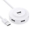 UGREEN 4-portni USB-A HUB 4xUSB-A 2.0, 1m, bijeli